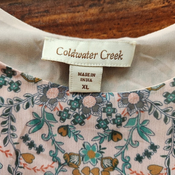 Beautiful Coldwater Creek XL Ladies Dress Ombre Floral Dressy Maxi - Picture 5 of 7